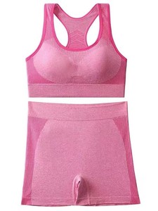 Ensemble de sport deux pièces pour femme, legging de yoga au-dessus du genou, 100 % coton, écologique et respirant - Product Image 3