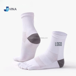 Calcetines deportivos unisex JZVINA, suaves, con soporte para el arco del pie, que absorben el sudor, con logotipo personalizado, para gimnasio, fútbol y entrenamiento. - Product Image 4