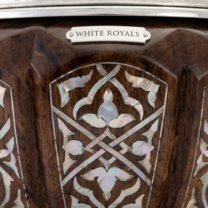 <b>Chafing</b> <b>Dish</b> <b>Set</b> Hotpot Server for Ramadan Royal Walnut Wood & Mother of Pearl Arabesque Inlay Elegant Khaleeji Style <b>Buffet</b> <b>Set</b> - Product Image 2