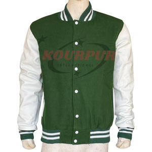Chaqueta Varsity de Alta Calidad para Hombre con Mangas de Cuero en Diferentes Colores, Sudadera Altamente Recomendada a Precio de Mayoreo - Product Image 2