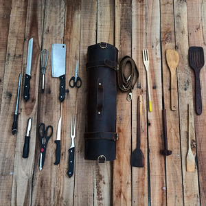 High quality leather <b>tool</b> <b>roll</b> organizer bags wholesale custom logo OEM supplier premium portable storage worldwide for sale - Product Image 1