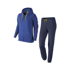 Ensembles de survêtements longs unisexe en molleton épais de coton blanc pur, décontractés et unis, pour femmes, vente en gros - Product Image 4