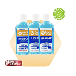Enjuague Bucal Antibacteriano con Flúor Pearlie White Fluorinze 100 ml - Paquete Triple - Product Image 1