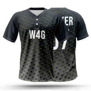 Men's Baseball Jersey Sublimated Print Moisture Wicking Polka Dot Pattern Short Sleeve Regular Fit 100% <b>Polyester</b> - Product Image 1