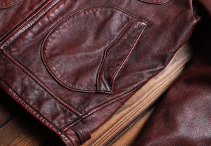 Genuine Cowhide Leather Stand Collar Hooded Vintage <b>Jacket</b> for <b>Men</b> Autumn Thick Overcoat Multi-Pockets - Product Image 5