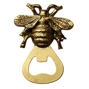 Abridor de Botellas Fleur de Lis de Latón Macizo Hecho a Mano, Acabado Dorado Vintage, Herramienta de Bar y Accesorio para el Hogar, Removedor de Tapas Metálico Duradero - Product Image 2