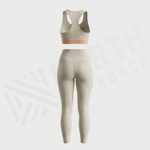 Conjunto de Yoga sin Costuras de Secado Rápido para Mujer, Sujetador Deportivo Reversible, Leggings Transpirables, Ropa Deportiva, Color Personalizado - Product Image 2