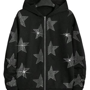 Proveedor Mayorista de Sudaderas con Pedrería, Sudadera de Felpa de Algodón Premium, Servicio OEM, Marca Personalizada, Fabricante Exportador - Product Image 3