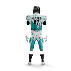 Ensemble de maillots et shorts de football américain pour hommes, personnalisés, respirants, 100% polyester, grande taille, séchage rapide, imprimés à l'écran - Product Image 3