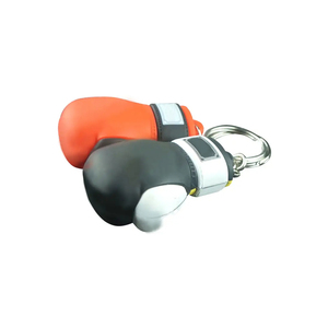 Mini porte-clés gant de boxe orange en similicuir avec fermeture Velcro unisexe pour équipement de boxe - Product Image 4