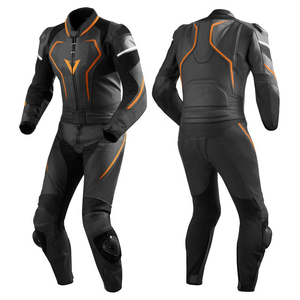 Traje de Motociclismo de Dos Piezas de Poliéster Transpirable de Alta Calidad, Diseño Profesional Personalizado con la Mejor Protección Frontal - Product Image 1