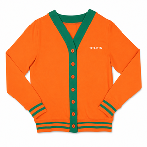 Logos personnalisés sur des pulls à col en V de haute qualité pour les sororités/fraternités/écoles/collèges/universités, logos brodés sur des cardigans en tricot. - Product Image 1