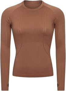 <b>Womens</b> Reversible Wrinkle-Resistant <b>Long</b> Sleeve Yoga <b>Top</b> Custom Manufacturer OEM ODM Sportswear Compression Fitness Gym - Product Image 4