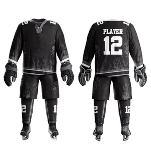 Ensembles d'uniformes de hockey sur glace personnalisés de haute qualité, fabrication directe en usine, prix de gros - Product Image 6