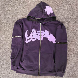 Sudadera con capucha para hombre, estilo muy demandado, con estampado puff, para uso urbano, ligera, de secado rápido, con estampado puff, básica, mezcla de algodón. - Product Image 6