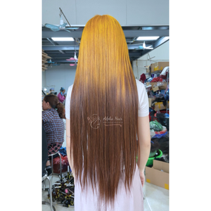 Cheveux humains vietnamiens bruts lisses comme des baguettes, tresses de cheveux naturels, extensions de cheveux naturels avec dentelle frontale - Product Image 2