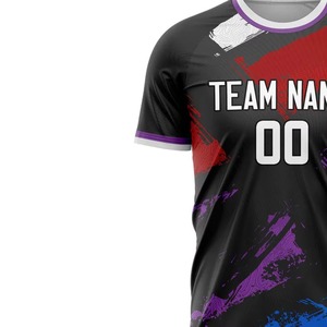 เสื้อฟุตบอลโพลีเอสเตอร์ 100% ดีไซน์ใหม่ ระบายอากาศได้ดี แห้งเร็ว สวมใส่สบาย - Product Image 2