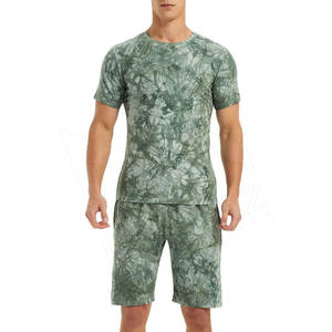 Ensembles T-shirt et Short Homme Imprimé Lettres – Tenue Décontractée d'Été / Ensemble T-shirt et Short Homme Marque Streetwear - Product Image 1