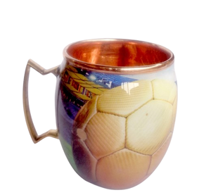Taza de Cobre de 16 oz Personalizada y Hecha a Mano, para Vodka, Cerveza de Jengibre, Diseño Esmaltado Ecológico, Apta para Alimentos, Libre de BPA, para Hogar y Oficina - Product Image 1