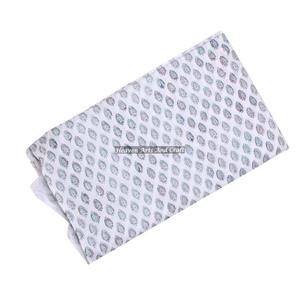 Beau tissu de coton imprimé de bloc de main durable literie de maison sacs d'ameublement accessoires et vêtements tissu brut imprimé - Product Image 1