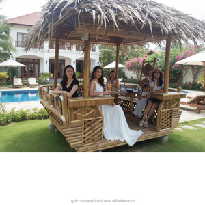 Pérgola/Gazebo Ecológica de Bambú con Techos de Tejado, Hecha a Mano en Vietnam - Product Image 5