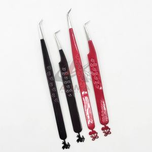 Pinzas de Acero Inoxidable para Extensión de Pestañas, con Aislamiento de 45 Grados, Herramientas de Belleza, Duraderas, Precisión, Marca Privada - Product Image 2