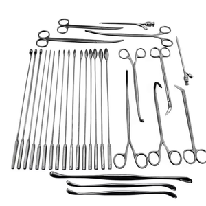 Juego de instrumentos quirúrgicos para colecistectomía de alta calidad, 25 piezas, para cirugía general, base de acero inoxidable - Product Image 1