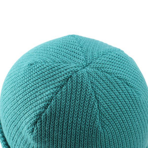Turquoise Knitted <b>Beanie</b> <b>Hat</b> Unisex Adult Solid Color Casual Winter Cap 56-58CM Acrylic Slouchy Style - Product Image 5
