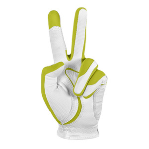 Guantes de Golf de Piel de Oveja para Hombre, Blancos y Verde Lima, Transpirables, Antideslizantes, Suaves, Elásticos y Ligeros - Product Image 2