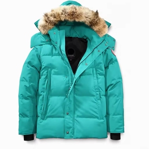 Winter Standard Warm <b>White</b> Short Zipper Men Windproof Hooded <b>Puffer</b> <b>Jacket</b> Big Fur Collar Casual Outerwear 2026 - Product Image 6