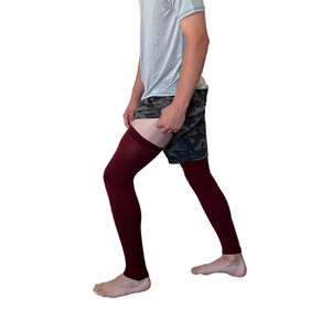 Manchons de compression longs pour jambes et mollets Vornex Industry pour adultes et jeunes, protection pour le basketball, le cyclisme, la course à pied et la gym, antidérapants - Product Image 3