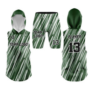 Uniformes de Fútbol Americano Personalizados al por Mayor, Antibacterianos, 100% Poliéster/Spandex/Algodón, Cuello en V, Doble Correa, Transferencia Térmica - Product Image 3