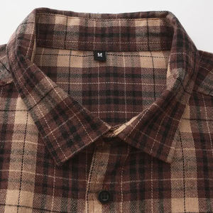 Camisa de Franela Casual para Hombre, de Manga Larga, con un Solo Botón, Corte Regular, de Algodón Ligero y Cómodo para Primavera - Product Image 4