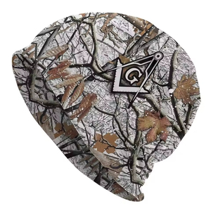 Casquette de camouflage de chasse Real Tree Freemason Square Compass, style vintage unisexe, bonnets streetwear, bonnets chauds pour le printemps - Product Image 5