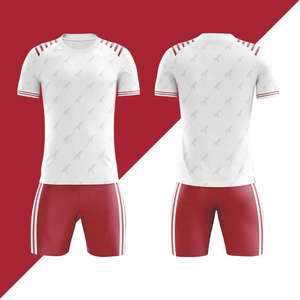 Maillots de football personnalisés pour hommes, uniformes de football, séchage rapide, 100% polyester, anti-transpiration, antibactériens, respirants, manches courtes - Product Image 6