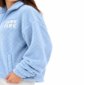 Giacca in pile Sherpa personalizzata da donna, morbida, calda, comoda, leggera, di alta qualità, moderna, da viaggio, per donna - Product Image 6