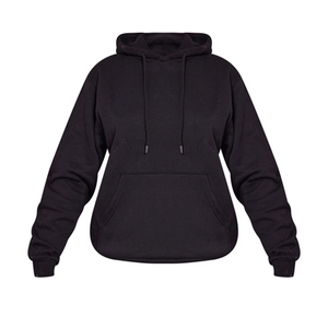 ODM usine surdimensionné blanc coton polaire tissu bleu pull filles pull col rond décontracté sweats à capuche femmes sweats personnalisés - Product Image 6