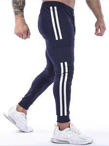 Pantalon de jogging droit et plat Winton Impex pour homme, noir, léger, en toile respirante, à rayures, séchage rapide, pour l'entraînement de football, avec taille élastique - Product Image 5