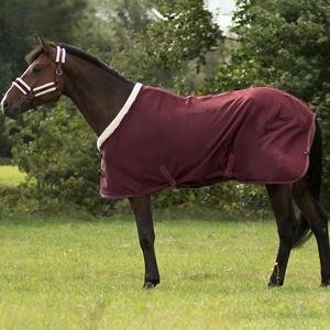 High Grade Customized Logo Waterproof Polar Fleece Fabric Horse Stable Rug Fly Sheet <b>Blanket</b> Bug Rug Equestrian - Product Image 5