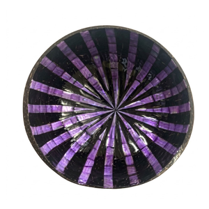 Coconut shell bowl featuring curved carved textures eco conscious finish polished surface for <b>kitchens</b> - Product Image 2