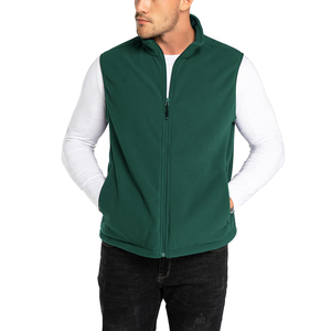 Gilet en polaire pour homme sur mesure, respirant, léger, fermeture éclair, logo personnalisé, couleur au choix, vêtement d'extérieur, prix abordable, gilet doublé en polaire pour homme - Product Image 4