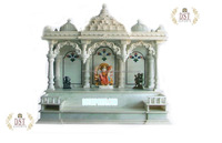 OM Design Pooja Mandir Storage, Magnifique meuble de rangement en bois de teck, artisanal, moderne, de luxe, taille personnalisable, décoration professionnelle et tendance SEA