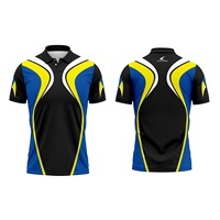 Polo de course pour hommes, design personnalisé, 100% polyester, impression par sublimation intégrale, respirant, OEM BSB Moto Racing