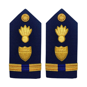 Placas de Hombro Bordadas Personalizadas para Capitán de Aerolínea, Epaulettes de Piloto de Poliéster y Algodón con Logotipo Personalizado para Traje de Vuelo - Product Image 5