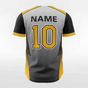 Fabrication de vêtements de sport OEM, maillot de baseball, prix d'usine, chemise de baseball unie en polyester, design personnalisé sur demande. - Product Image 5