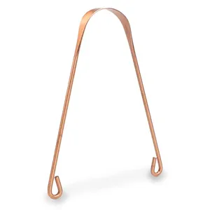 Heavy Duty Copper Tongue Scraper for Deep Cleaning Removes Debris Improves Taste and Oral Freshness Available In Bulk Quantity - Product Image 5
