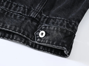 Custom Women Slim Fit <b>Denim</b> <b>Jacket</b> <b>Long</b> Sleeve Casual Fashionable Eco-Friendly Spandex/Cotton Outerwear Washed Button Autumn - Product Image 6