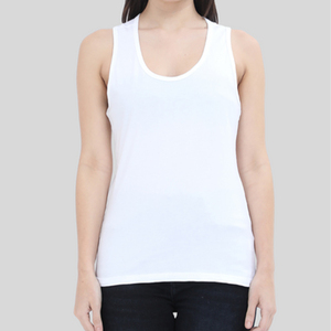 Custom Embroidery Logo High Stretch Crew Neckline Sleeveless Rib Knit <b>Vest</b> Gym Fitness Ribbed Tank Top for Women - Product Image 3