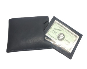 Cuir de chèvre unisexe sac à main pour femmes porte-cartes manches RFID ouvert à deux volets portefeuilles fabricant indien vente en gros dans le monde entier - Product Image 1