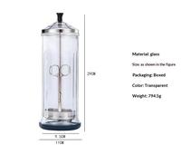 IKZARSA Professionnel 37 Oz Pot de Stérilisation en Plastique et Métal pour Barbiers, Plateau de Désinfection pour Outils de Salon, Conteneur pour Ciseaux et Rasoirs de Haute Qualité